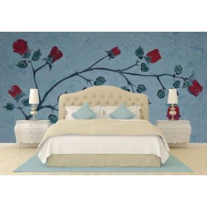 Carta Da Parati Arte Marmorizzata Rosa