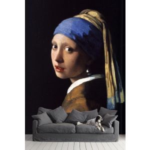 Ragazza Con Perla Coppa - Carta Da Parati Foto 3D Applicato