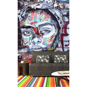 Graffiti Sul Muro Di Berlino - Carta Da Parati Foto Applicato