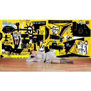 Ogni Muro Di Graffiti Di Testa - Carta Da Parati Murale Applicato