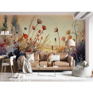 Carta Da Parati Fiori Selvatici Acquerello