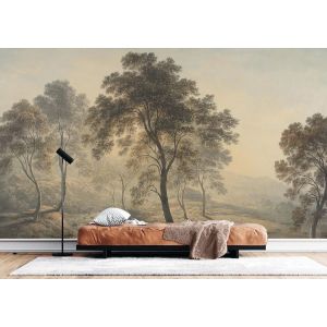 Carta Da Parati Paesaggio Naturale Sepia