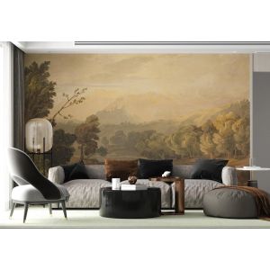 Carta Da Parati Paesaggio Classico Sepia