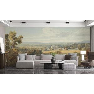 Carta Da Parati Paesaggio Classico con Villa