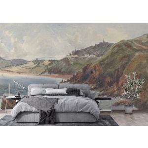 Carta Da Parati Costa Montuosa Pittorica