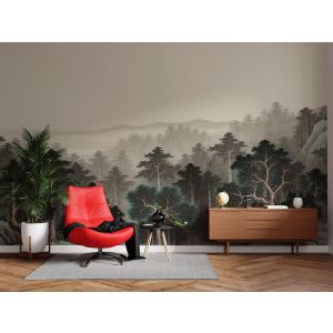 Carta Da Parati Foresta Mistica Pittorica