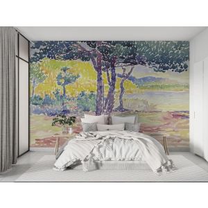 Carta Da Parati Paesaggio Impressionista Colorato