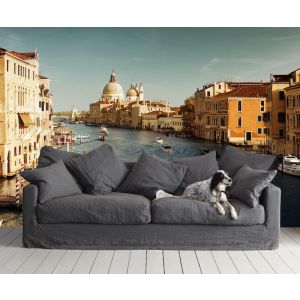 Canale Veneziano - Carta Da Parati Per La Decorazione Applicato
