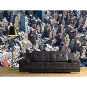 Carta Da Parati Vista Dall'uccello Di Manhattan