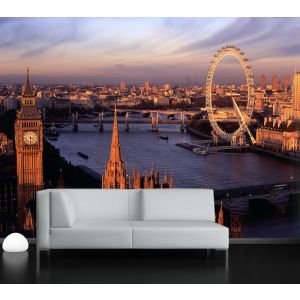 Vivere A Londra - Carta Da Parati Foto 3D Applicato