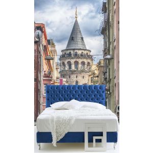 Una Strada A Galata - Carta Da Parati Foto Applicato