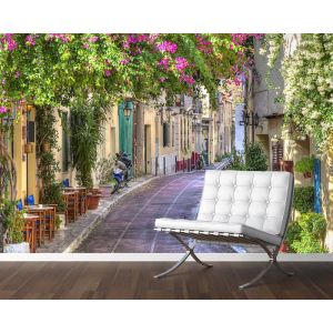 Strada Tranquilla - Carta Da Parati Per La Decorazione Applicato