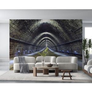 Applicazione Di Carta Da Parati Tunnel Ferroviario