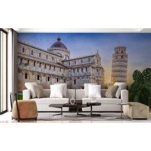 Carta Da Parati Alba Sulla Torre Di Pisa