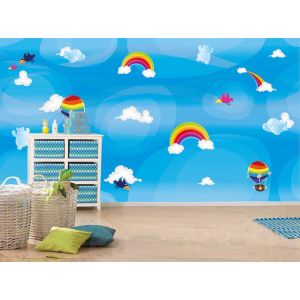 Carta Da Parati Uccelli E Palloncini