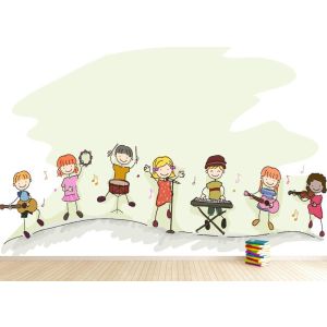 Carta Da Parati Orchestra Di Bambini