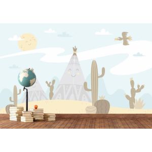 Carta Da Parati Città Dei Cowboy