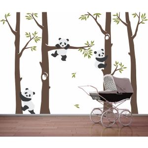 Carta Da Parati Panda Nella Foresta