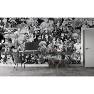 Carta Da Parati Collage Personaggi Anime Manga