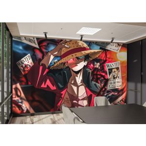 Carta Da Parati Luffy Ricercato One Piece
