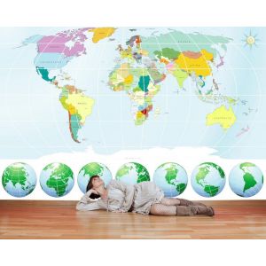 Il Mondo Da Tutti İ Dolori - Carta Da Parati Foto 3D Applicato