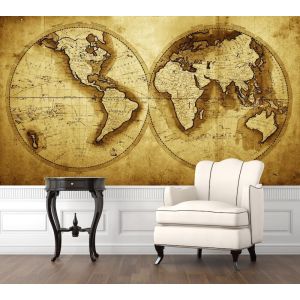 Mappa Mondiale Dell'Anno 1711 - Carta Da Parati Foto Applicato