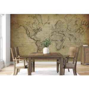 Carta Da Parati Mappa Del Mondo Nel 1814