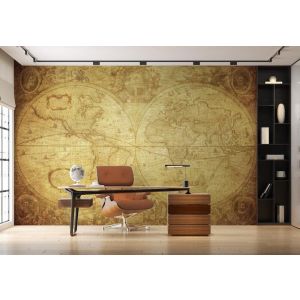 Applicazione Di Carta Da Parati Mappa Del Mondo Dell'Anno 1630