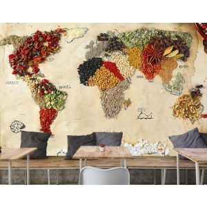 Carta Da Parati Il Mondo Dalla Frutta Secca E Dalle Spezie