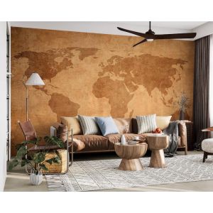 Carta Da Parati Vecchio Mappa Del Mondo