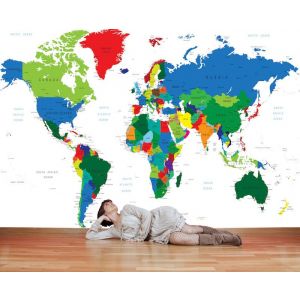 Carta Da Parati Mappa Del Mondo Per Ufficio