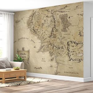 Applicazione Di Carta Da Parati Mappa Del Signore Degli Anelli Terra Di Mezzo