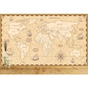 Mappa Del Marinaio - Carta Da Parati Foto Applicato