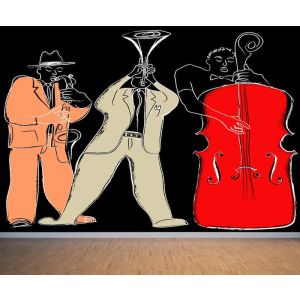 Carta Da Parati Band Blues Trio