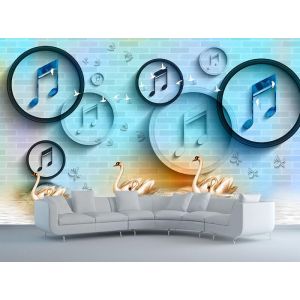 Citazioni E Musica - Carta Da Parati Murale Applicato