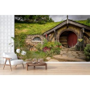 Applicazione Di Carta Da Parati Casa Degli Hobbit