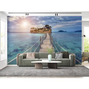 Applicazione Di Carta Da Parati Strada Per L'Isola