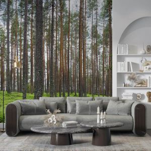 Applicazione Di Carta Da Parati Alberi Infiniti