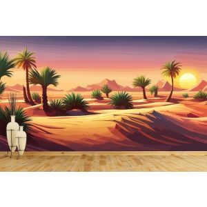 Carta Da Parati Illustrazione Delle Sabbie Del Silenzio