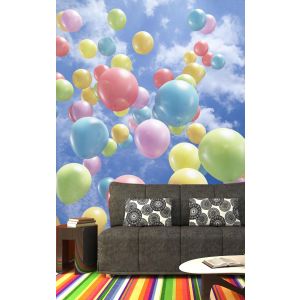 Palloncini Volanti - Carta Da Parati Foto 3D Applicato