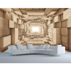 Scatole Infinite - Carta Da Parati Per La Decorazione Applicato