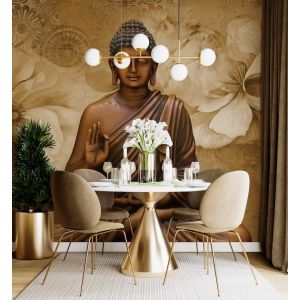 Applicazione Di Carta Da Parati Buddha Del Loto Pacifico