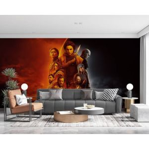 Applicazione Di Carta Da Parati Dune In Rosso E Nero