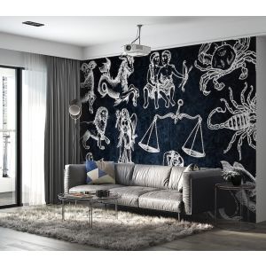 Applicazione Di Carta Da Parati Disegni Di Elementi Astrologia