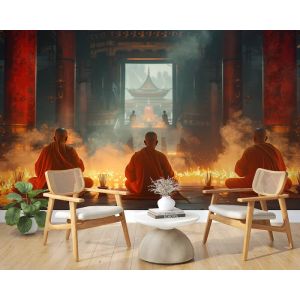 Applicazione Di Carta Da Parati Buddha Meditazione Serena