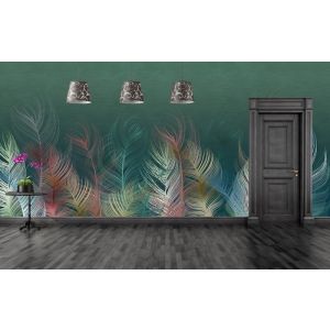 Applicazione Di Carta Da Parati Bellezza Del Pennacchio Di Pavone