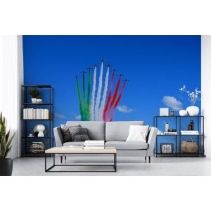Ali d’Italia – Carta da Parati con Frecce Tricolori Applicato