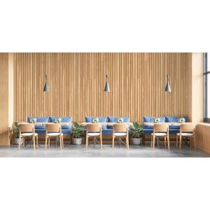 Carta Da Parati Effetto Legno Listelli Verticali Moderni