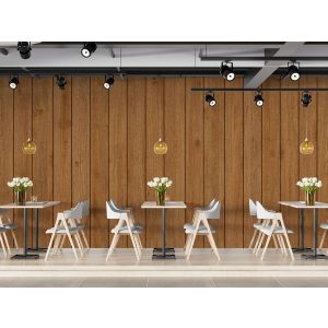 Carta Da Parati Effetto Legno Industriale Tavole Verticali