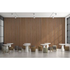 Carta Da Parati Effetto Legno Listelli Sottili Moderni Minimal